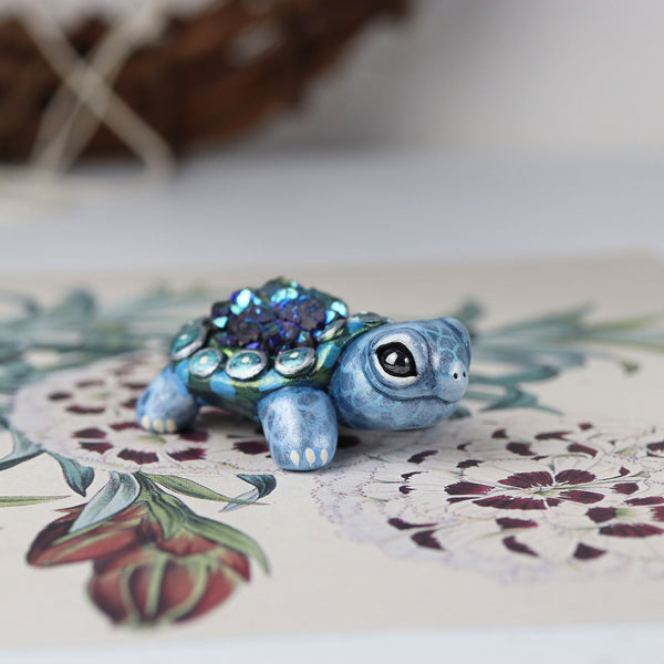 Druzy Turtle Figurine
