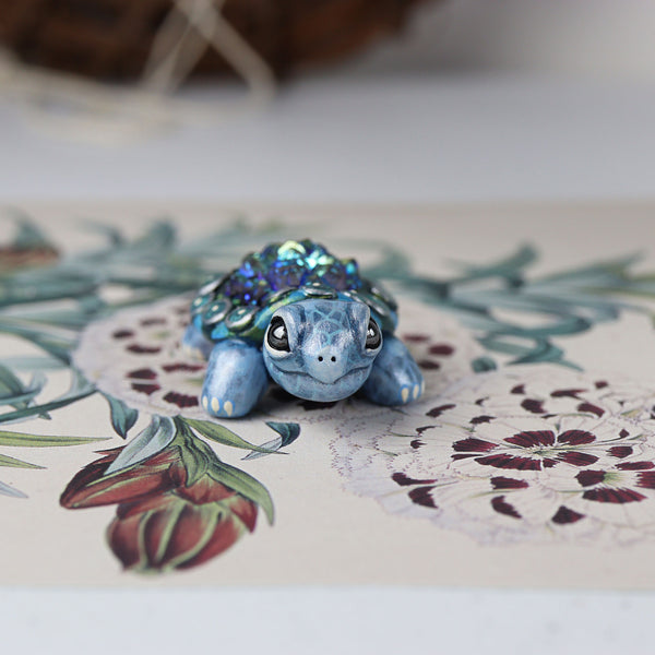 Druzy Turtle Figurine