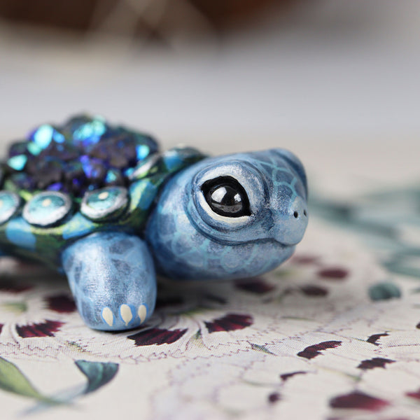Druzy Turtle Figurine