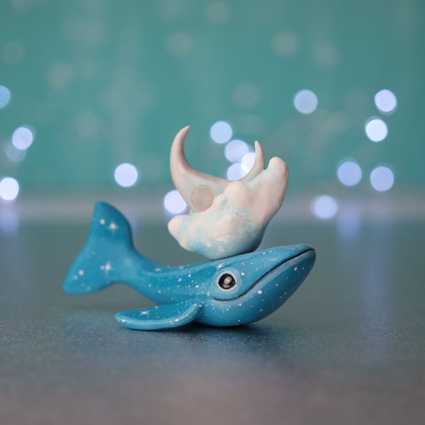 Blue Whale Figurine