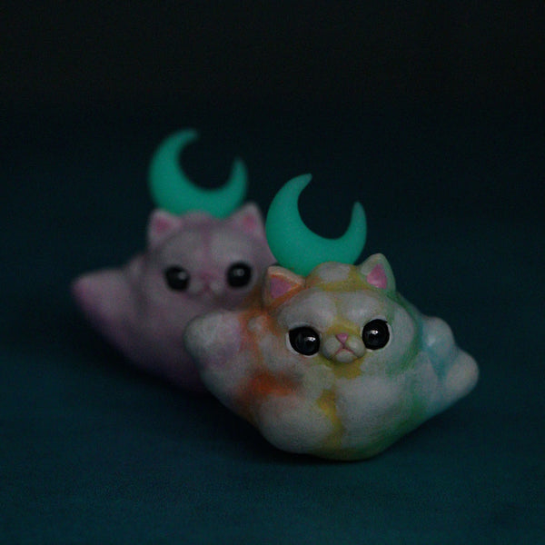 Cotton Candy Kitty Cloud Figurine