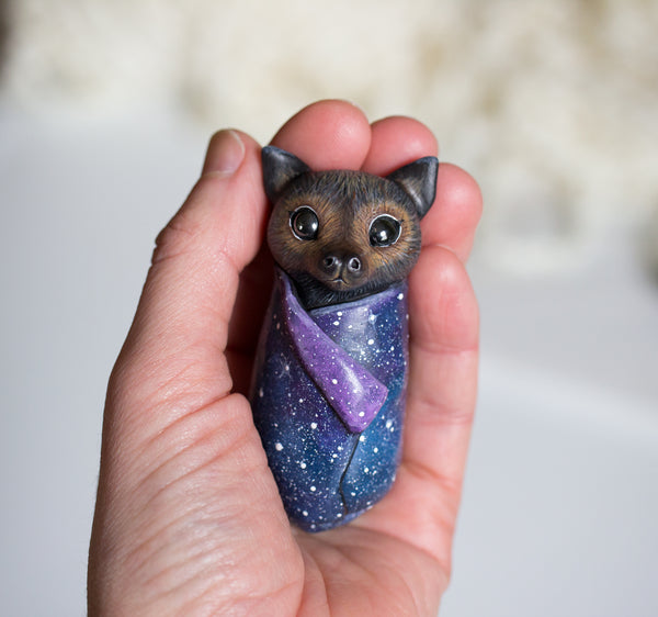 Brown Face Flying Fox Figurine