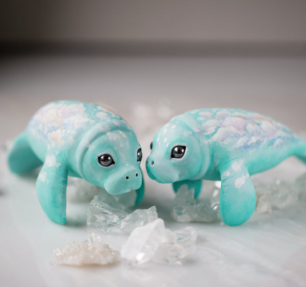 Cloud Surfing Manatee Figurine