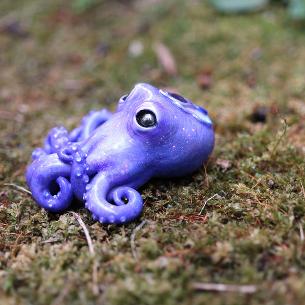 Blue Amethyst Octopus Figurine