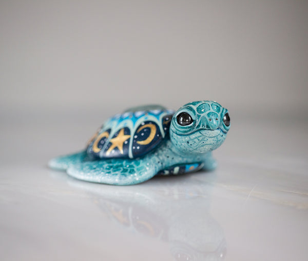 Celestial Map Turtle Figurine