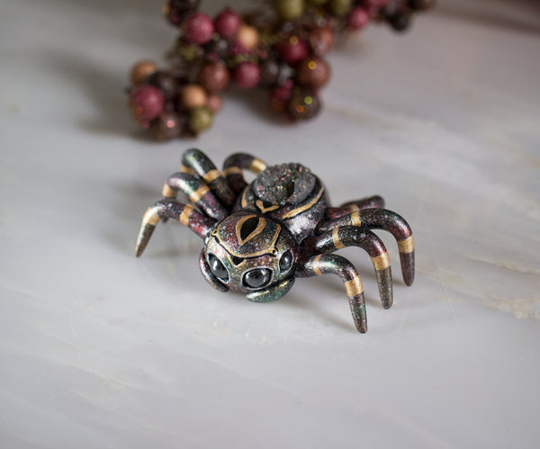 Druzy Spider Figurine