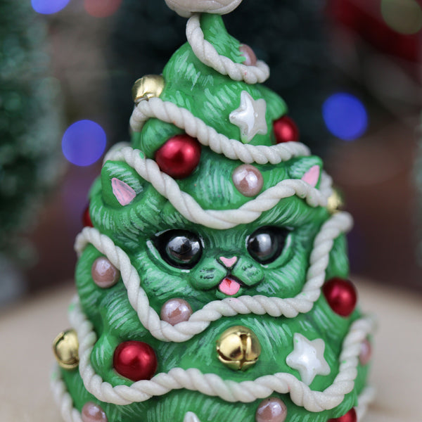Big Fluffy Kittree Figurine