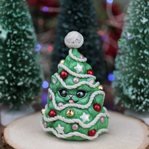 Big Fluffy Kittree Figurine