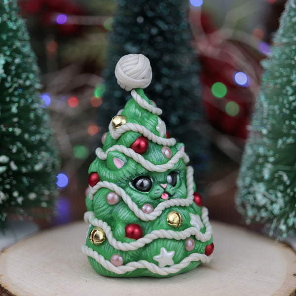 Big Fluffy Kittree Figurine