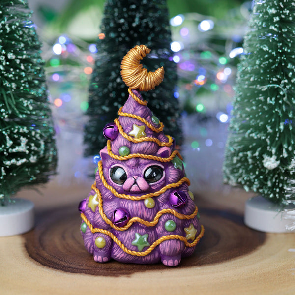 Big Purple Kittree Figurine