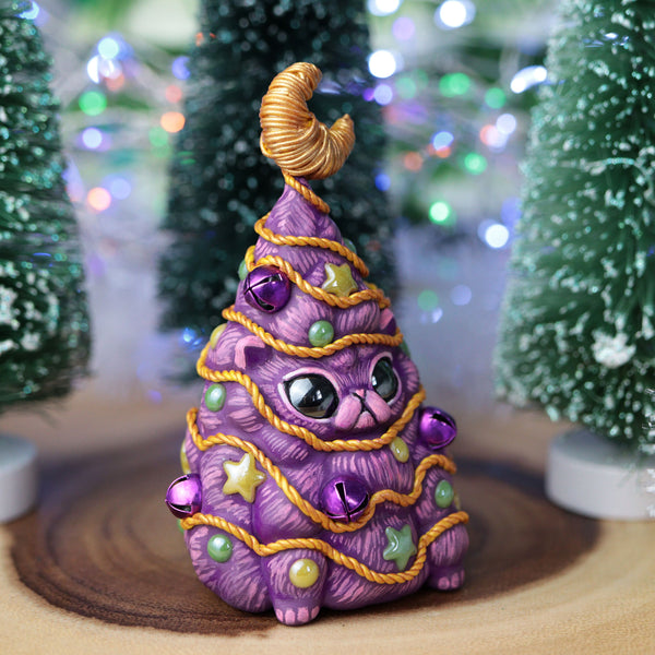 Big Purple Kittree Figurine