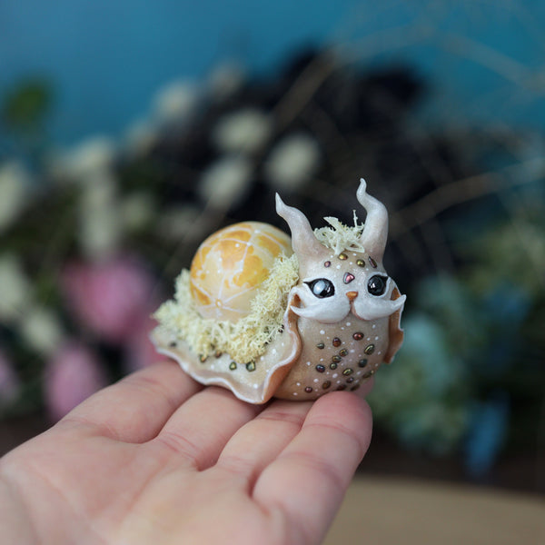Beige Moon Snail Figurine