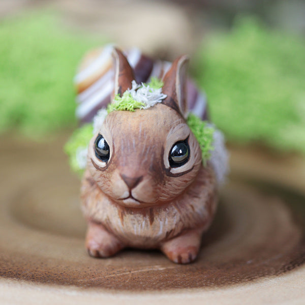 Bunny Snail Figurine