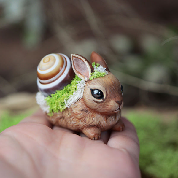 Bunny Snail Figurine