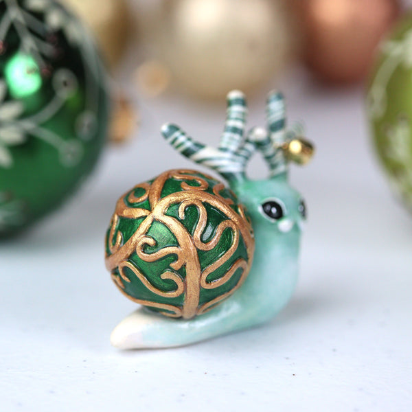 Green Hollypod Figurine