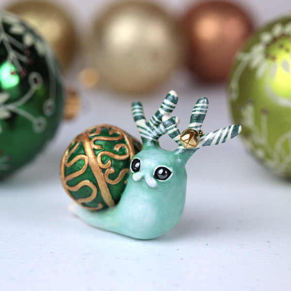 Green Hollypod Figurine