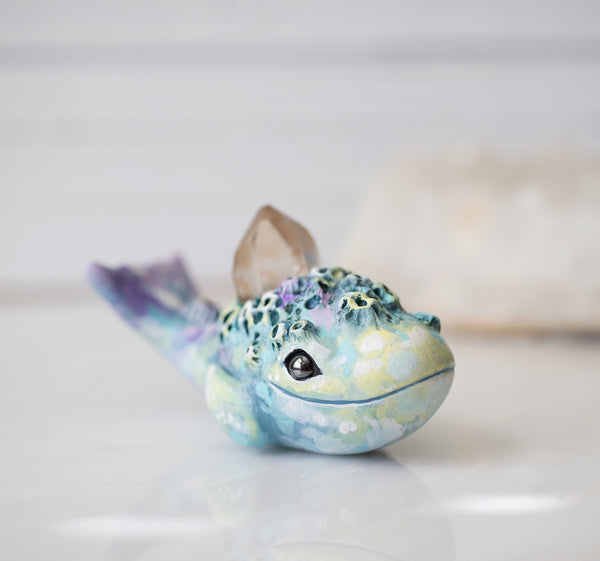 Candy Colored Whale figurine