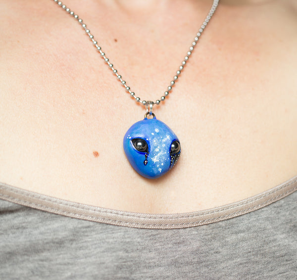 Blue Alien Pendant