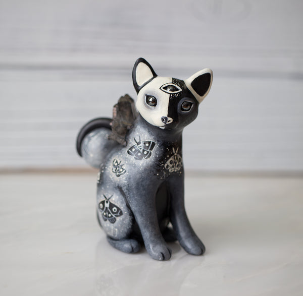 Duality Cat Figurine