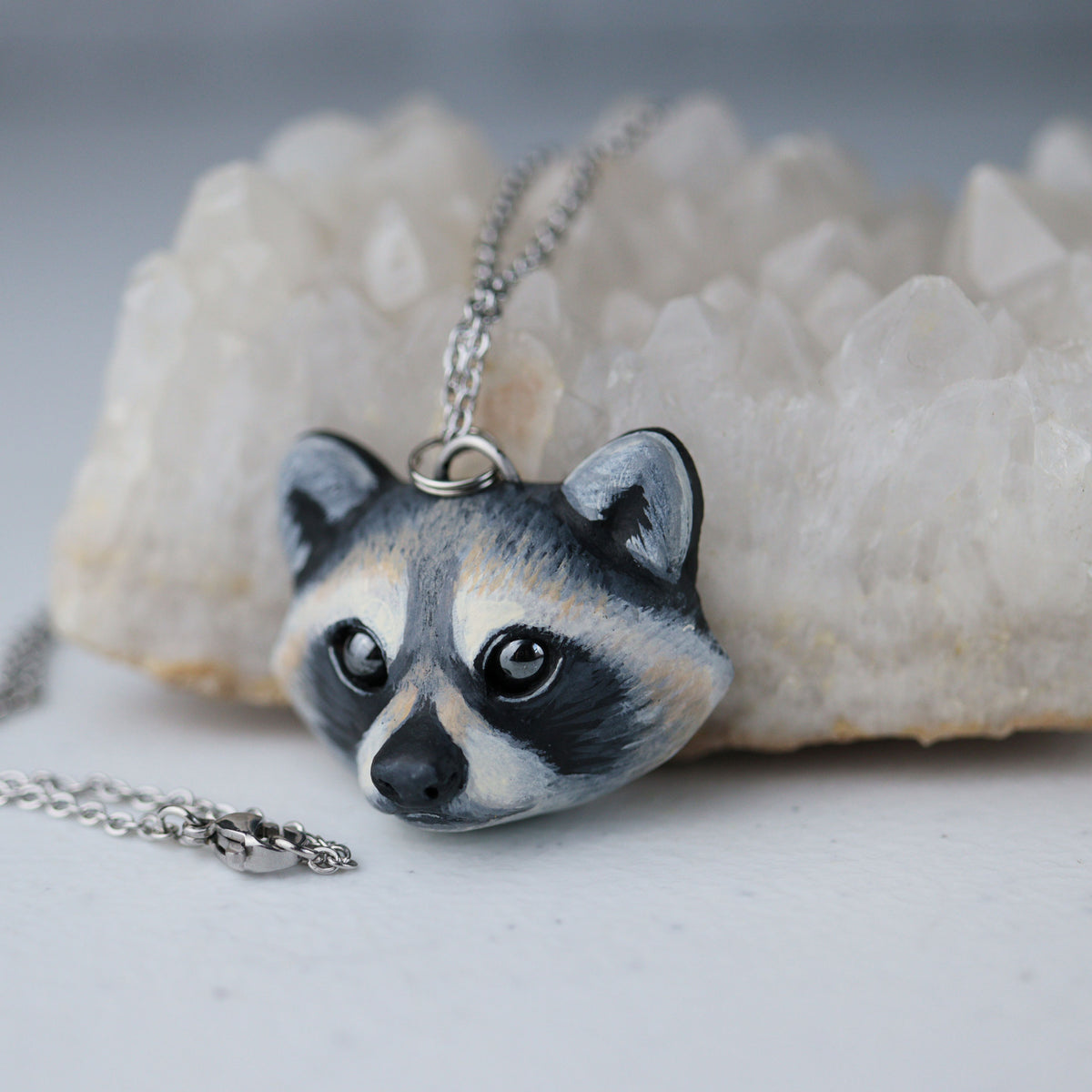 Racoon necklace on sale