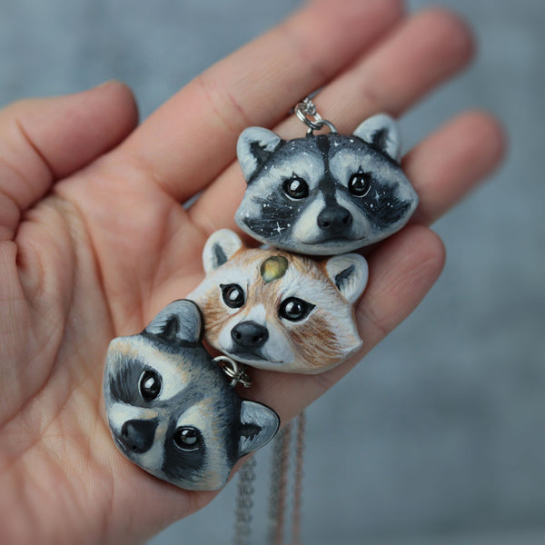 Classic Raccoon Necklace