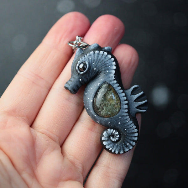 Garden Quartz Seahorse Necklace