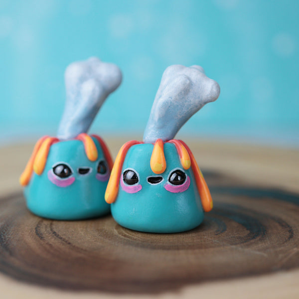 Blue Pocket Volcano Figurine