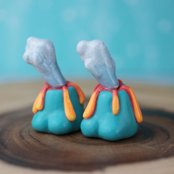 Blue Pocket Volcano Figurine
