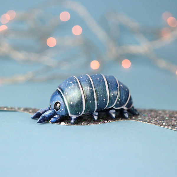 Blue Potato Bug Figurine