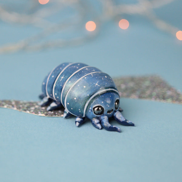 Blue Potato Bug Figurine