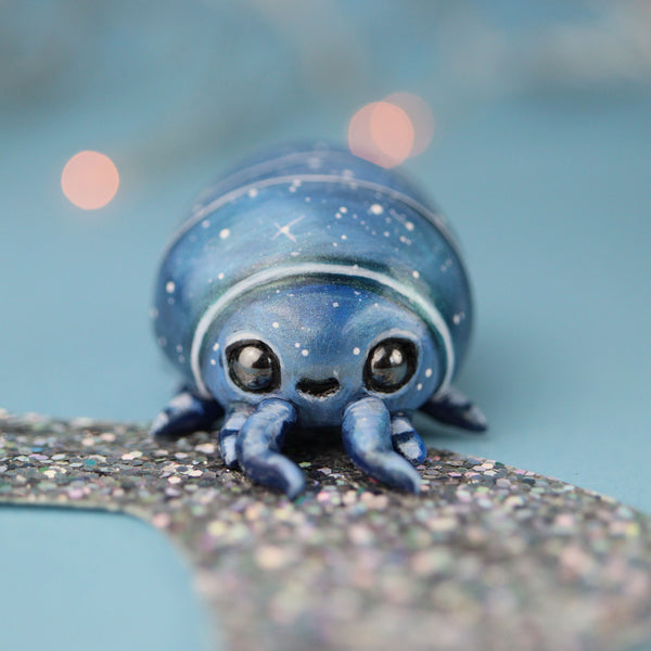 Blue Potato Bug Figurine