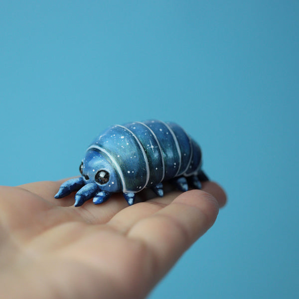 Blue Potato Bug Figurine