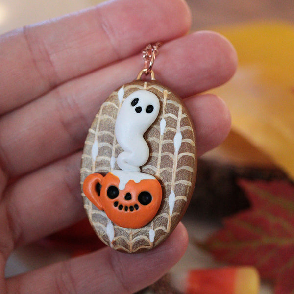 CapBOOccino Ghost Necklace