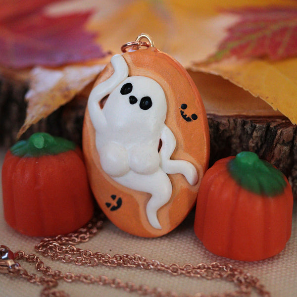 BOOtylicious Ghost Necklace