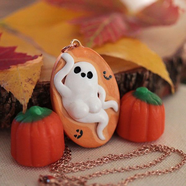 BOOtylicious Ghost Necklace