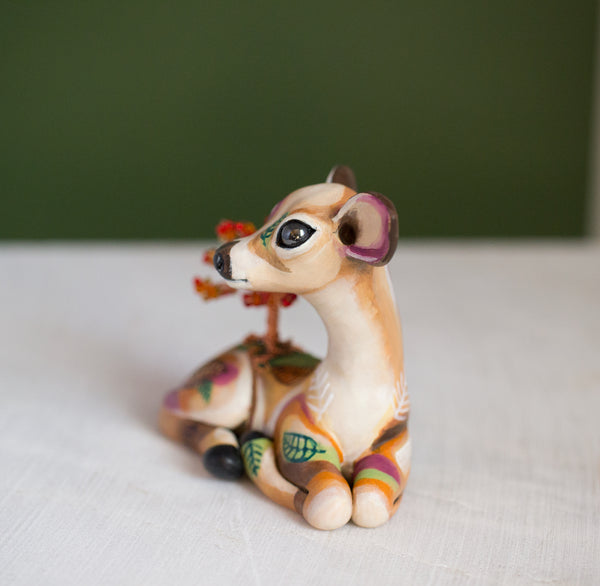 Autumn Doe Figurine