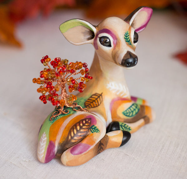 Autumn Doe Figurine