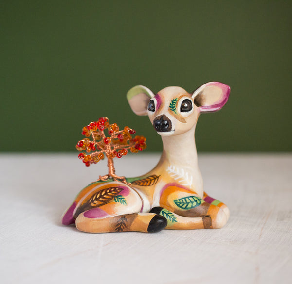 Autumn Doe Figurine