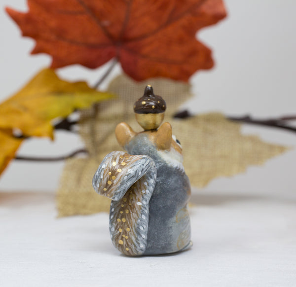 Gold and Silver Squirrel Figurine