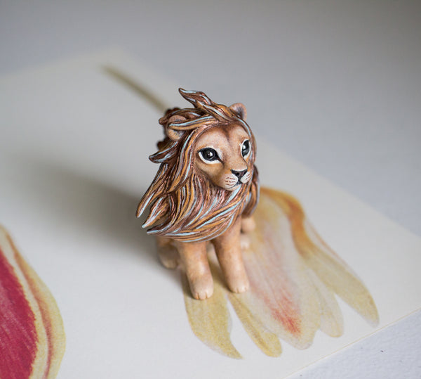 Citrine Lion Figurine