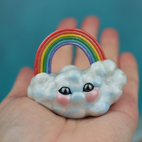 Blue Rainbow Cloud Figurine