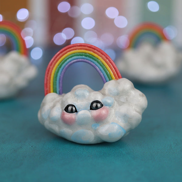 Blue Rainbow Cloud Figurine