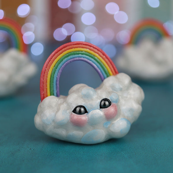 Blue Rainbow Cloud Figurine
