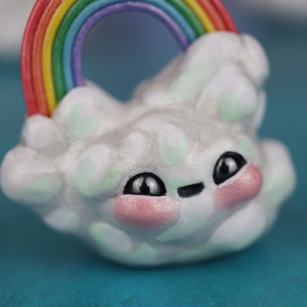 Green Rainbow Cloud Figurine