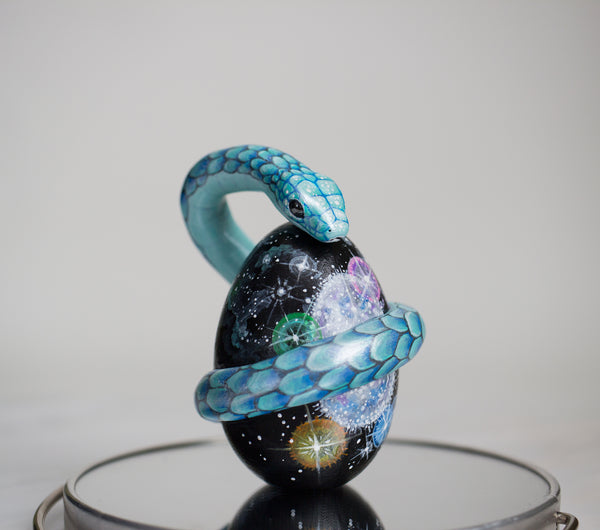Cosmic Egg and Serpent Sculpture