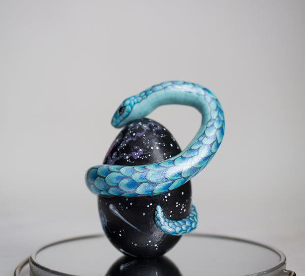 Cosmic Egg and Serpent Sculpture