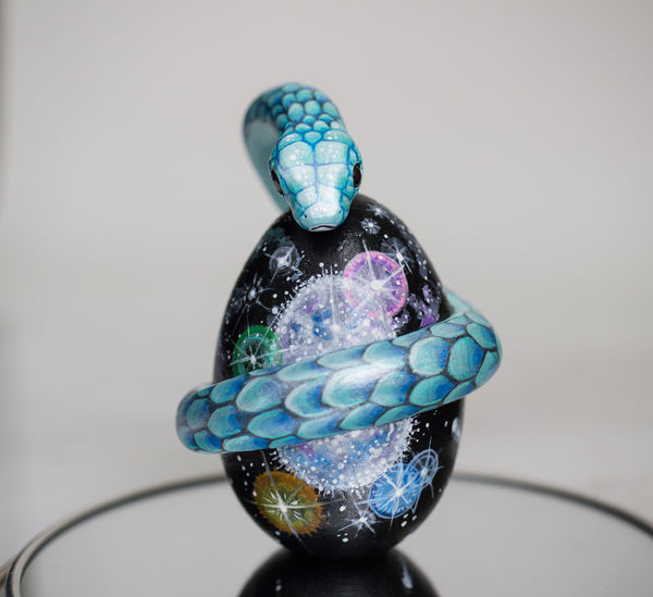 Cosmic Egg and Serpent Sculpture