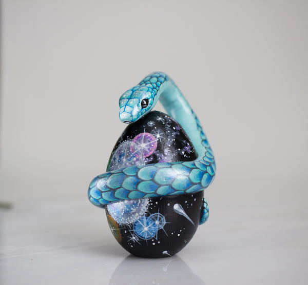 Cosmic Egg and Serpent Sculpture