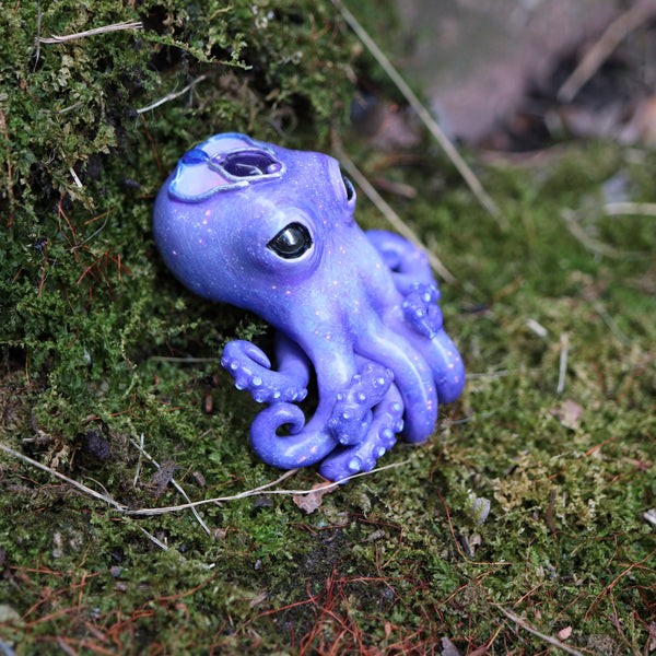 Blue Amethyst Octopus Figurine