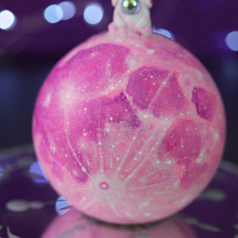 RESERVED Pink Moon Orb